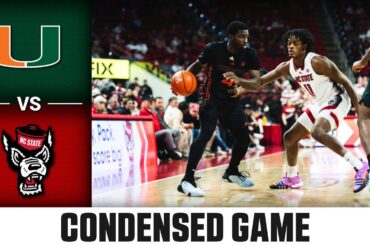 Miami vs. NC State Condensed Game | 2023-24 ACC Men’s Basketball