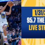 Steph Curry Dazzles For The Warriors With The 49ers In Attendance | 95.7 The Game Live Stream