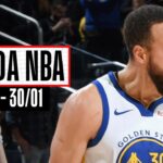Curry LIDERA a vitória dos Warriors sobre os Sixers! - Rodada NBA 30/01