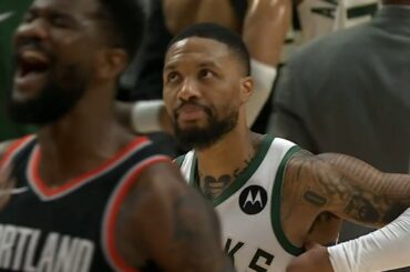 Insane final minutes of Bucks vs Trail Blazers in Dame's return to Portland