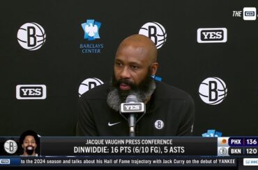 Head Coach Jacque Vaughn on the Nets' loss over the Suns