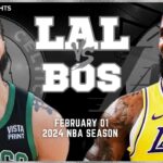 Los Angeles Lakers vs Boston Celtics Full Game Highlights | Feb 1 | 2024 NBA Season