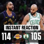 INSTANT REACTION: Lakers hot shooting, Celtics costly turnovers lead to tough loss at home