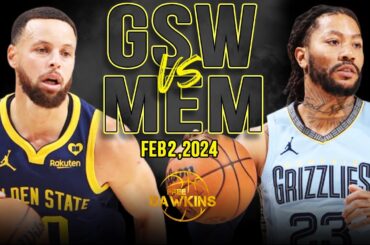 Golden State Warriors vs Memphis Grizzlies Full Game Highlights | February 2, 2024 | FreeDawkins