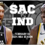Sacramento Kings vs Indiana Pacers Full Game Highlights | Feb 2 | 2024 NBA Season