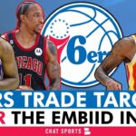 NEW 76ers Trade Targets After Joel Embiid Injury ft. Dejounte Murray, DeMar DeRozan | 76ers Rumors