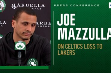 Joe Mazzulla talks "unacceptable effort" from Celtics in loss to short-handed Lakers