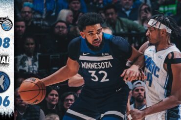 Minnesota Timberwolves Fall To Orlando Magic 108-106 | 02.02.24