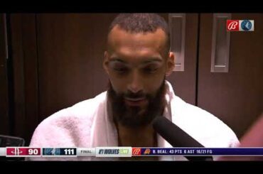 Rudy Gobert PostGame Interview | Houston Rockets vs Minnesota Timberwolves