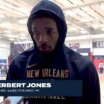 Herb Jones on Injury Status vs. Toronto | Pelicans-Raptors Shootaround 2/5/2024