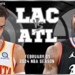 LA Clippers vs Atlanta Hawks Full Game Highlights | Feb 5 | 2024 NBA Season