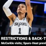 Dr. McCorkle on San Antonio Spurs' Victor Wembanyama's recent minutes restriction and more