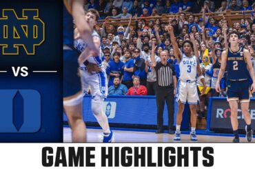 Notre Dame vs. Duke Game Highlights | 2023-24 ACC Men's Basketball