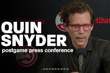 Hawks vs. Celtics Postgame Press Conference: Quin Snyder