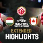 Hungary 🇭🇺 v Canada 🇨🇦 | Extended Highlights | FIBA Women's OQT 2024