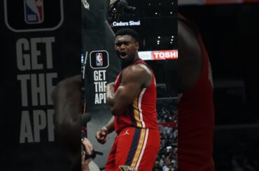Zion Williamson BIG REACT on And-1 @ Clippers #pelicans #nba #shorts
