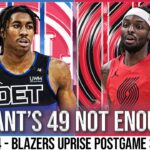Portland Trail Blazers vs Detroit Pistons Recap | Blazers Uprise Postgame Show