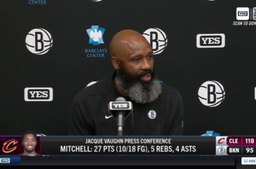 Jacque Vaughn after the Nets' loss over the Cavaliers
