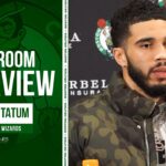 Jayson Tatum REACTS to Celtics Win vs Wizards | Postgame Interview