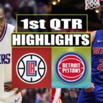 Los Angeles Clippers vs Detroit Pistons 1st Qtr Feb 10, 2024 Highlights | NBA Season