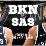 San Antonio Spurs vs Brooklyn Nets Full Game Highlights | Feb 10 | 2024 NBA Season
