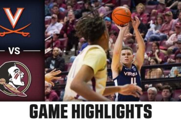 Virginia vs. Florida State Game Highlights | 2023-24 ACC Men's Basketball
