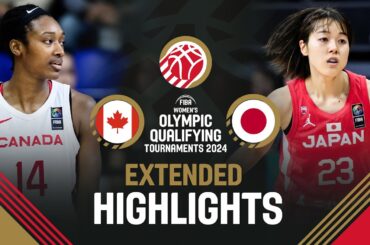 Canada 🇨🇦 v Japan 🇯🇵 | Extended Highlights | FIBA Women's OQT 2024