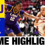 #13 LSU vs Alabama Highlights | NCAA Women's Basketball | 2024 College Basketball