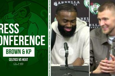 Jaylen Brown Reacts to Duncan Robinson Calling His Foul DIRTY | Celtics vs Heat