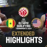 Senegal 🇸🇳 v USA 🇺🇸 | Extended Highlights | FIBA Women's OQT 2024
