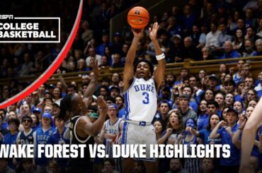 Wake Forest Demon Deacons vs. Duke Blue Devils | Full Game Highlights | ESPN College Basketball