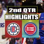 Los Angeles Clippers vs Detroit Pistons 2nd Qtr Feb 10, 2024 Highlights | NBA Season