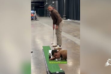 Putting with the fellas ⛳️ | Phoenix Suns