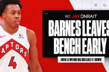Is Barnes leaving bench early something Raptors should look at?