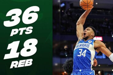 Giannis Antetokounmpo's MONSTER DOUBLE-DOUBLE In Bucks W! 😤| February 12, 2024