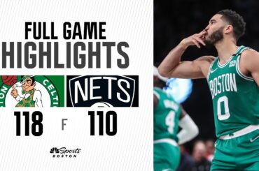 FULL GAME HIGHLIGHTS: Jayson Tatum puts up 41 points in Celtics' fifth straight win