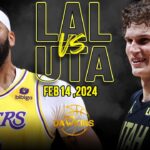 Los Angeles Lakers vs Utah Jazz Full Game Highlights | February 14, 2024 | FreeDawkins