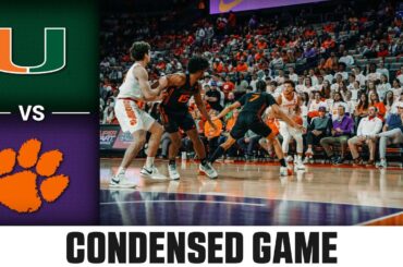 Miami vs. Clemson Condensed Game | 2023-24 ACC Men's Basketball