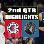 Los Angeles Clippers vs Minnesota Timberwolves 2nd QTR Feb 12, 2024 Highlights | NBA Season