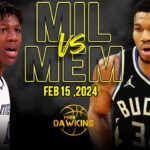Milwaukee Bucks vs Memphis Grizzlies Full Game Highlights | February 15, 2024 | FreeDawkins
