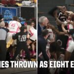5 players, 3 fans ejected after huge melee in Arkansas State-Southern Miss | ESPN College Basketball