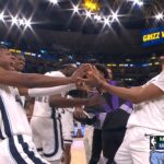 FINAL PLAY! The Grizzlies are celebrating their victory over the Bucks😂