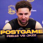 Warriors/Jazz Postgame, Klay, Podziemski, Wiggins, Coach Kerr Reactions | Feb 15, 2024