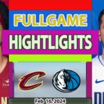 Dallas Mavericks vs Cleveland Cavaliers FULLGAME Qtr Feb 16, 2024 Highlights | NBA Season