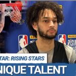 Dereck Lively II Shows His Winning Attitude at NBA All-Star Rising Stars Day | Dallas Mavericks