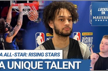 Dereck Lively II Shows His Winning Attitude at NBA All-Star Rising Stars Day | Dallas Mavericks