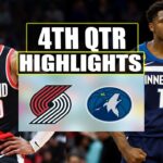 Portland Trail Blazers vs Minnesota Timberwolves 4TH QTR  Feb 15, 2024 Highlights | NBA Season