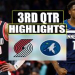 Portland Trail Blazers vs Minnesota Timberwolves 3RD QTR  Feb 15, 2024 Highlights | NBA Season