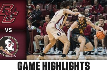 Boston College vs. Florida State Game Highlights | 2023-24 ACC Men's Basketball