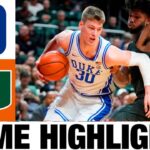 #8 Duke vs Miami Highlights | NCAA Men's Basketball | 2024 College Basketball